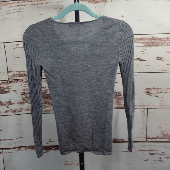 Krimson Klover 100% Wool Sweater Grey Size XS - Picture 2 of 6